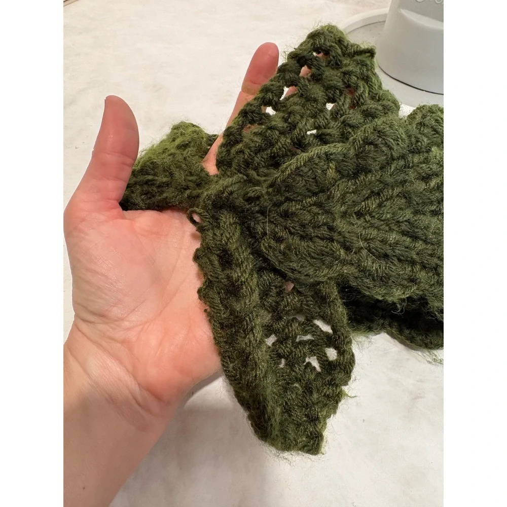 Handmade olive green